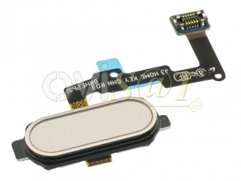 Cable flex con botón Home y lector de huella dactilar / Fingerprint dorado para Samsung Galaxy J3 (2017), J330