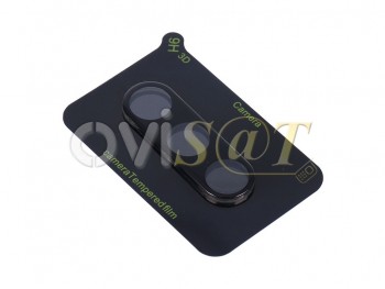 Protector de lente de cámara de cristal templado negro para Samsung Galaxy A54 5G, SM-A546B