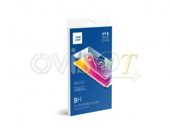 Protector de pantalla de cristal templado curvo con pegamento UV y aplicador de luz UV para Samsung Galaxy S23 Ultra, SM-S918B