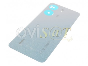Carcasa trasera / Tapa de batería color blanco glaciar (glacier white) para Xiaomi Redmi 13C 4G, 23100RN82L