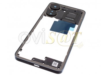 Carcasa frontal azul con NFC y lentes de cámaras para Xiaomi Redmi 13C 4G, 23100RN82L